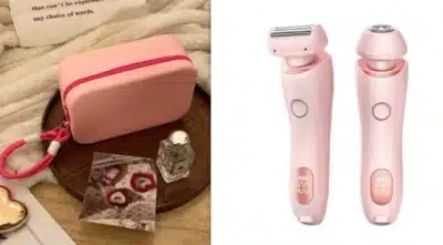 2 in 1 hair removal epilator usb rechargeable trimmer women body razor face leg armpit bikini hand pubic shaver hair remover 599760